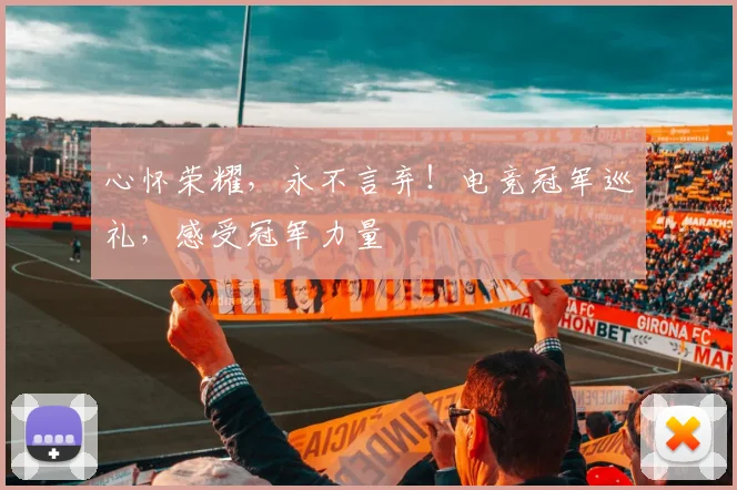 心怀荣耀,永不言弃!电竞冠军巡礼,感受冠军力量